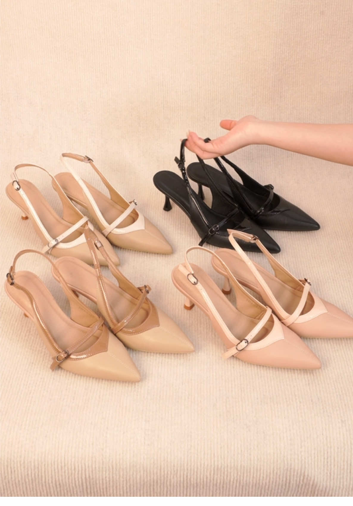 Giày Slingback xinh xắn đây ạ #giaycaogot #giayxinh #hgfashion #giaynu #viral 