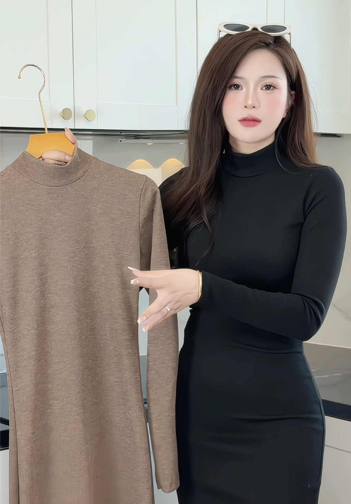 Váy body fit dáng siêu tôn dáng #champhanreview #vaybodylen 