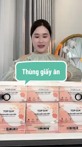 Thùng giấy ăn #xuhuong #giayrutcaocap #giayan 
