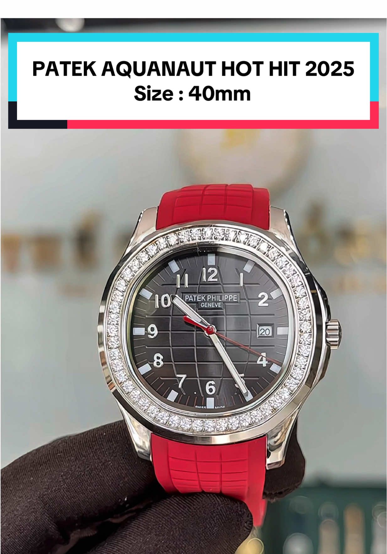 PATEK AQUANAUT MÀU SIÊU ĐẸP VỪA CẬP BẾN 1C GIÁ YÊU THƯƠNG 🔥🥰 Size : 40mm #37watchluxury #thinhhanh #trending #xuhuong #asrm 