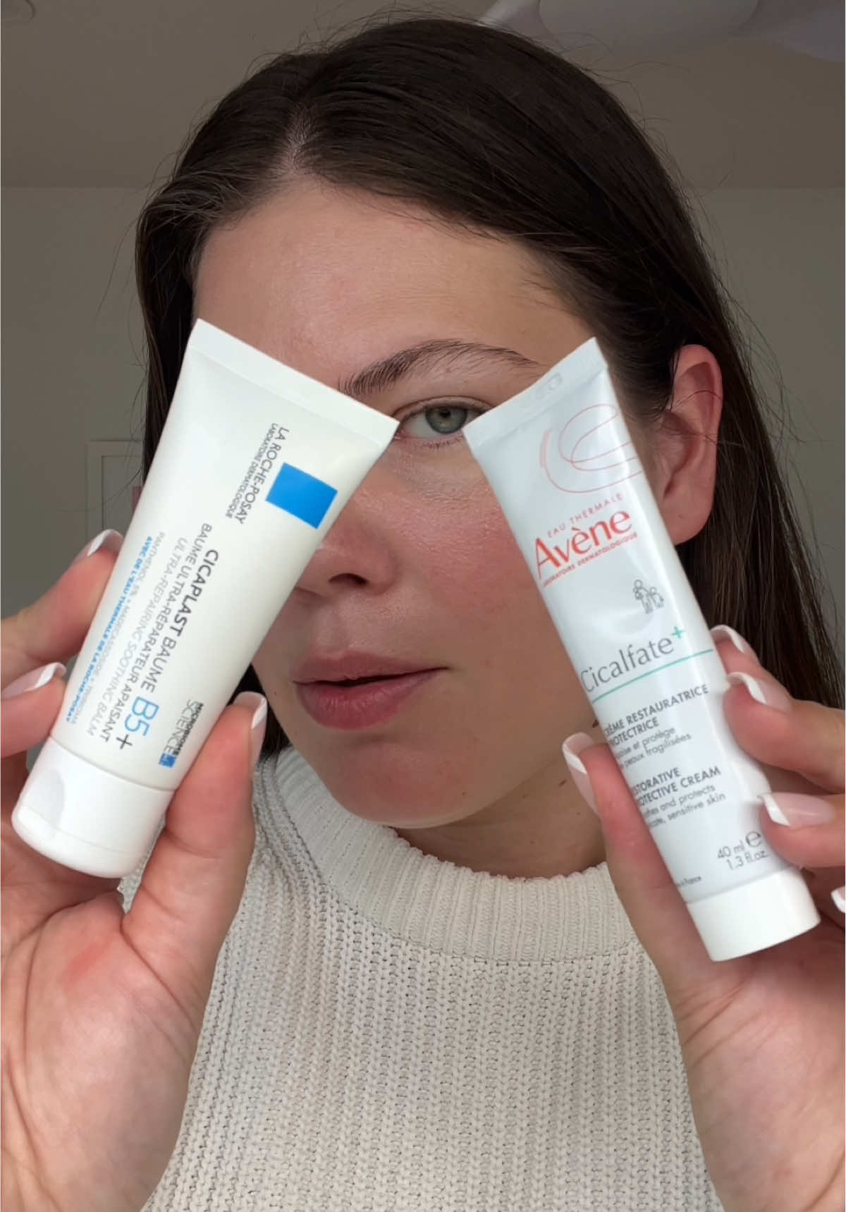 Replying to @steffy let’s compare the La Roche-Posay Cicaplast Baume B5+ Balm to Avene Cicalfate+ Restorative Protective Cream ☁️✨ #avene #cicalfate #larocheposay #cicaplast #bestskincare 