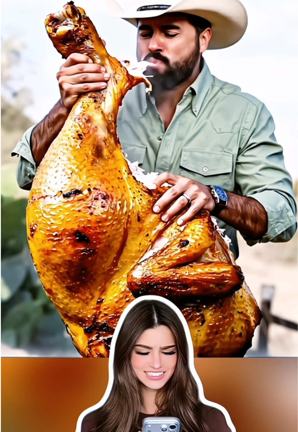 Using AI to generate tutorial filters for eating oversized chicken legs, Teach you how to generate this kind of video with your own picture #capcutforus #capcut #capcutpioneer Usando IA para generar filtros tutoriales para comer patas de pollo de gran tamaño, te enseñaremos cómo generar este tipo de vídeo con tu propia imagen ‎باستخدام الذكاء الاصطناعي لإنتاج مرشحات تعليمية لتناول ساقين الدجاج الكبيرة الحجم ، يعلمك كيفية إنشاء هذا النوع من الفيديو مع صورتك الخاصة Использование ИИ для генерирования учебных фильтров для еды чрезмерных куриных ног, научить вас, как генерировать такой вид видео с помощью собственного изображения