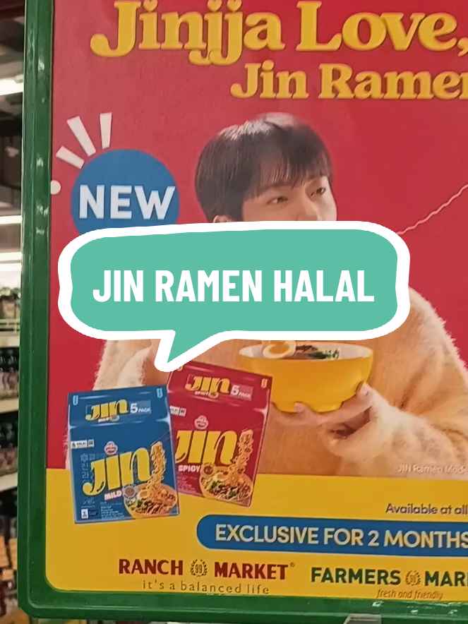 ARMY WAJIB BELI DAN COBAIN JIN RAMEN VERSI HALAL UDAH READY DI SUPERMARKET INDONESIA  #jinramen #jinramenhalal  #kimseokjin  #seokjin  #armybts