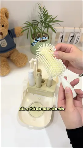 Bộ cọ rửa bình minu siêu tiện lợi cho ba mẹ #xh #bocoruabinhsua #bocoruamini #topgiakids 