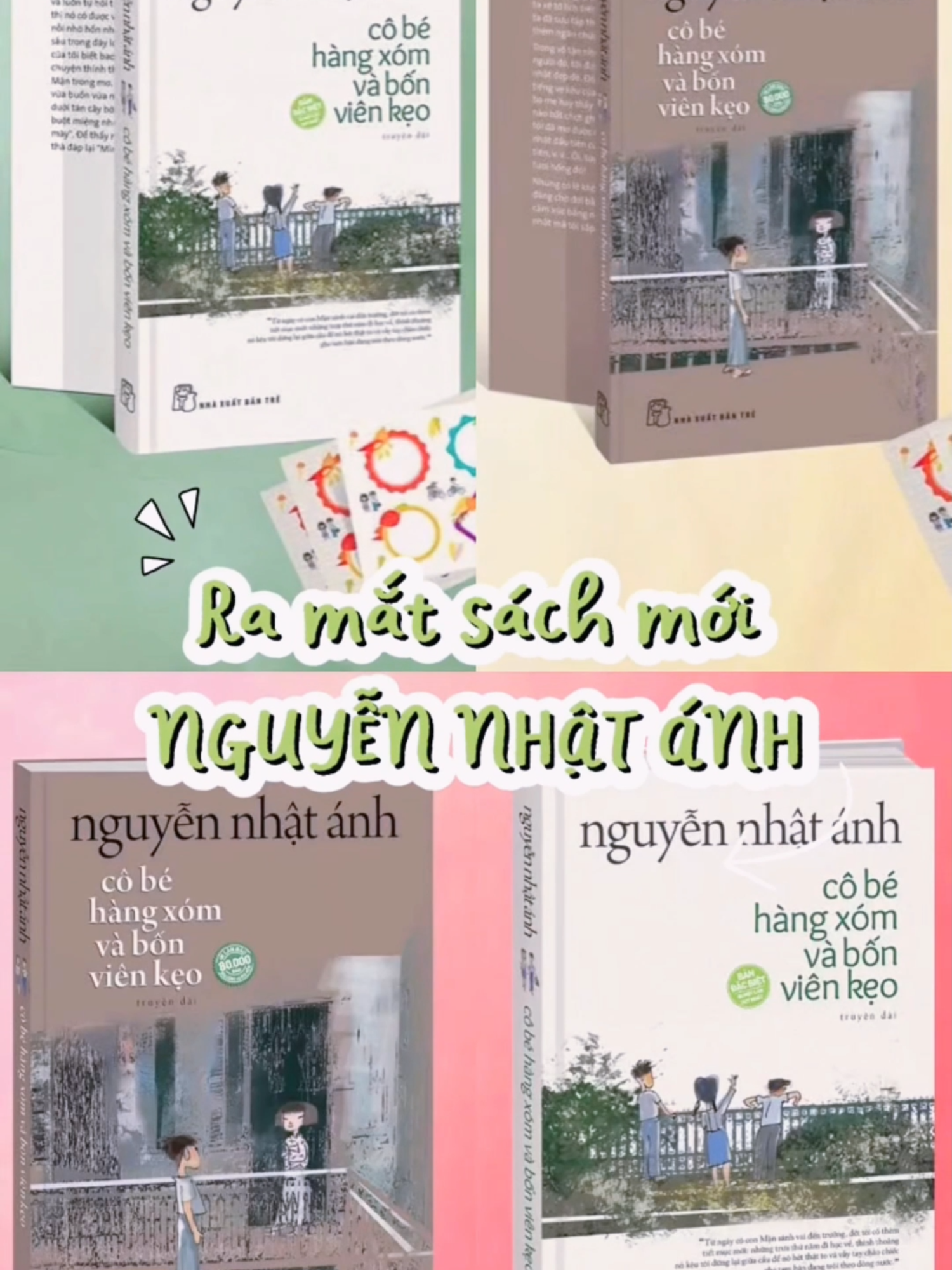 Sách mới của bác Nguyễn Nhật Ánh sắp ra mắt vào 28/11 này! Hai phiên bản bìa đẹp ngất, quà tặng chất lượng khỏi bàn luôn. Fabico mở đặt trước rồi đó nha! #BookTok #fabico #bookreview #nguyennhatanh #cobehangxomvabonvienkeo #sachhay