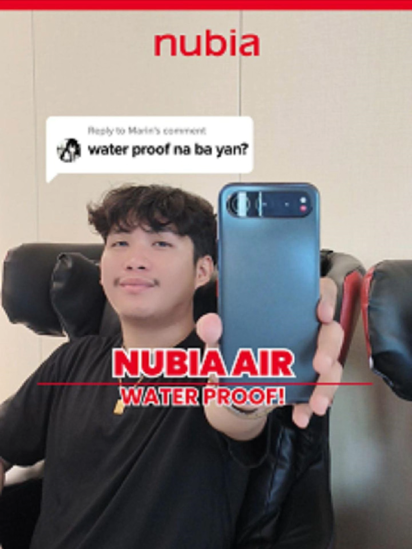 Oo! 😎 Nubia Air is waterproof with IP68 & IP69k rating, Go ahead, take it out in the rain! #NubiaAir #BudgetPhonePH #FYP #PhoneReview #nubiaphilippines #VibeWithNubia #BeYourself #fypシ゚viral🖤tiktok #foryou #foryoupage #trending #viral #tiktokph #UnboxingPH #phonetech #MustHavePH #gadgets #GadgetsLife #nubiaVibeFest2025 #waterproofphone #waterproof