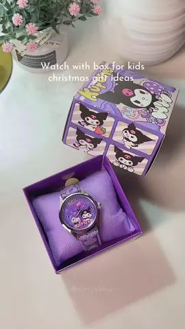 Watch with box for kids Christmas gift ideas  #christmasgift #giftideas #watchforkids #kidswatch #kuromi 