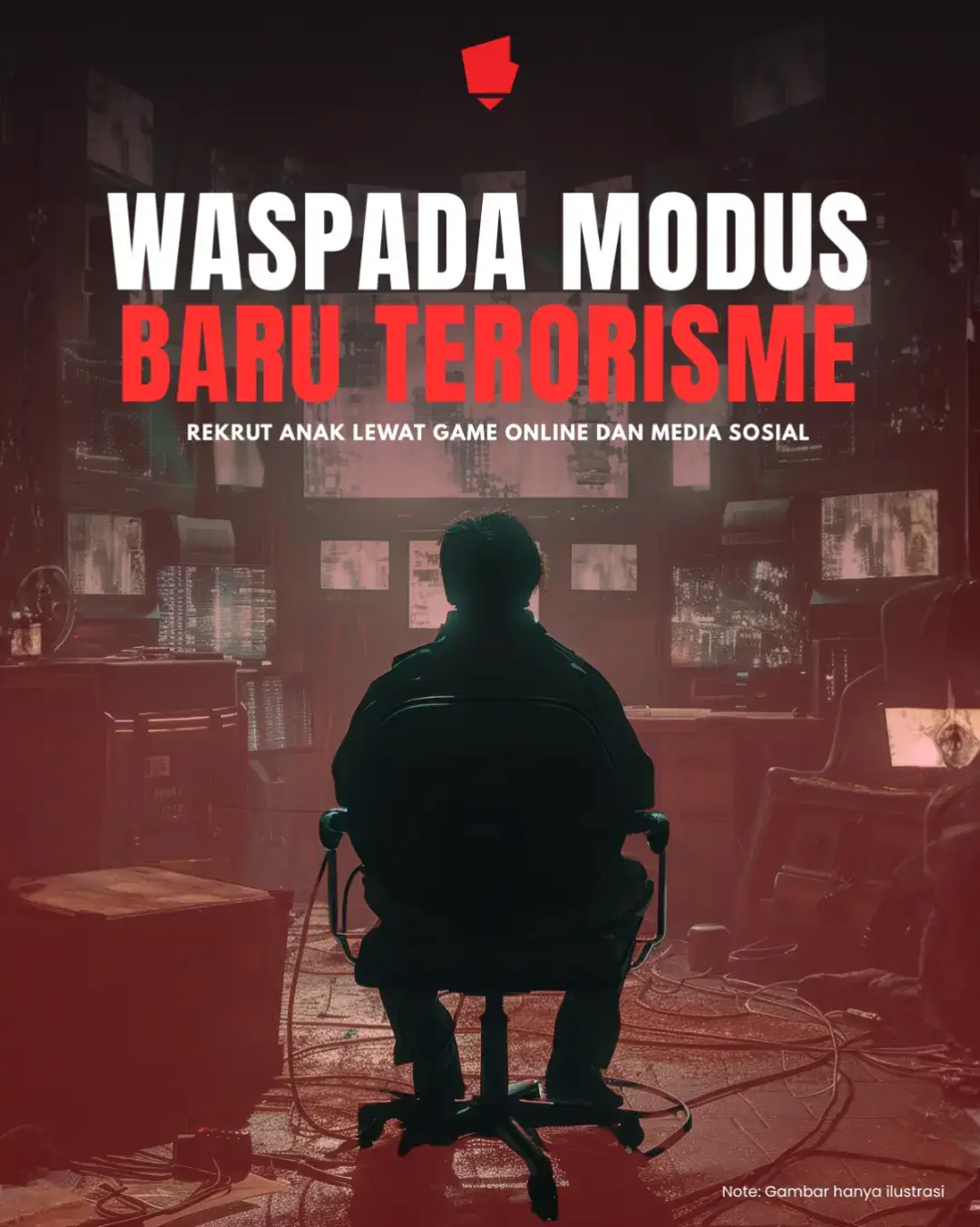 Fenomena rekrutmen terorisme lewat game dan media sosial kembali menjadi perhatian serius! Polri mengungkap bahwa kelompok teroris kini semakin aktif memanfaatkan ruang digital untuk menyasar anak-anak melalui propaganda terselubung di platform terbuka seperti Facebook, Instagram, hingga game online. Konten yang digunakan pun dibuat semenarik mungkin, mulai dari video pendek, meme, animasi, hingga musik sebelum nantinya para perekrut beralih ke jalur pribadi seperti WhatsApp dan Telegram. Anak-anak yang sedang mencari jati diri, menjadi korban bullying, kurang pengawasan orang tua, atau minim literasi digital menjadi target paling rentan jadi sasaran. Ancaman ini nyata di era digital. Semua pihak khususnya keluarga, sekolah, pemerintah, dan masyarakat sekitar harus bergerak bersama agar ruang internet tetap aman dan terlindungi bagi anak-anak Indonesia.