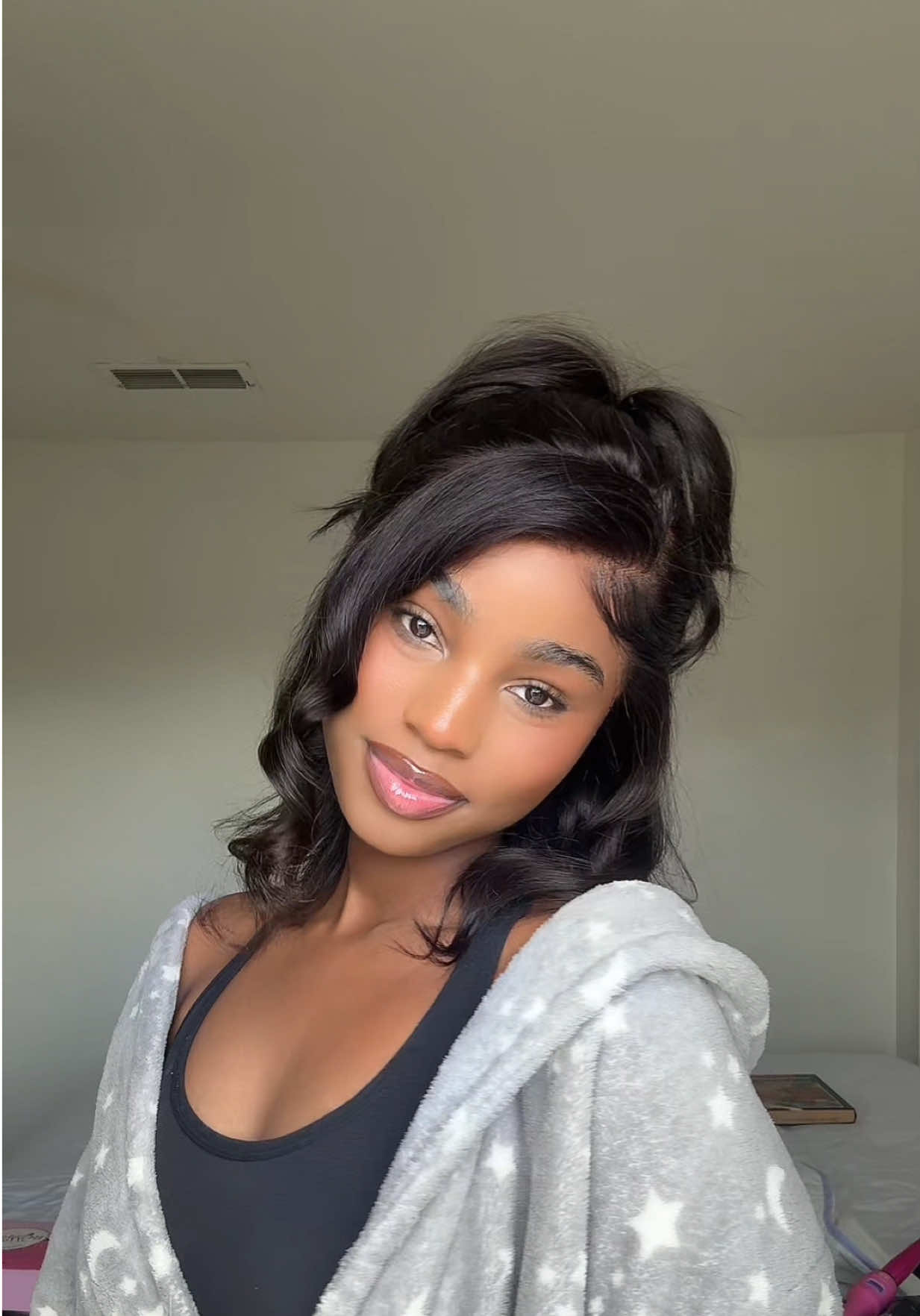 Hair from @hermosahairofficial @hermosahairstore 13x4 straight glueless bob wig link in bio🔗💕🥰 #tiktokblackfriday #gluelesswig #bobwig #hermosahair #tiktokcybermonday 