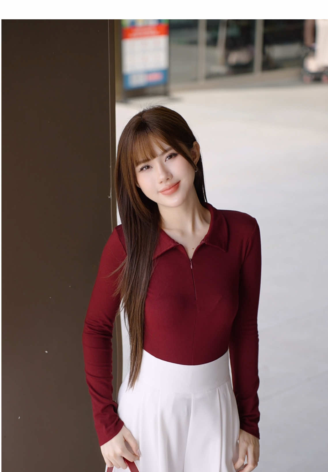 màu đỏ đô tôn da quá 🫶#fyp #viral #xuhuong 