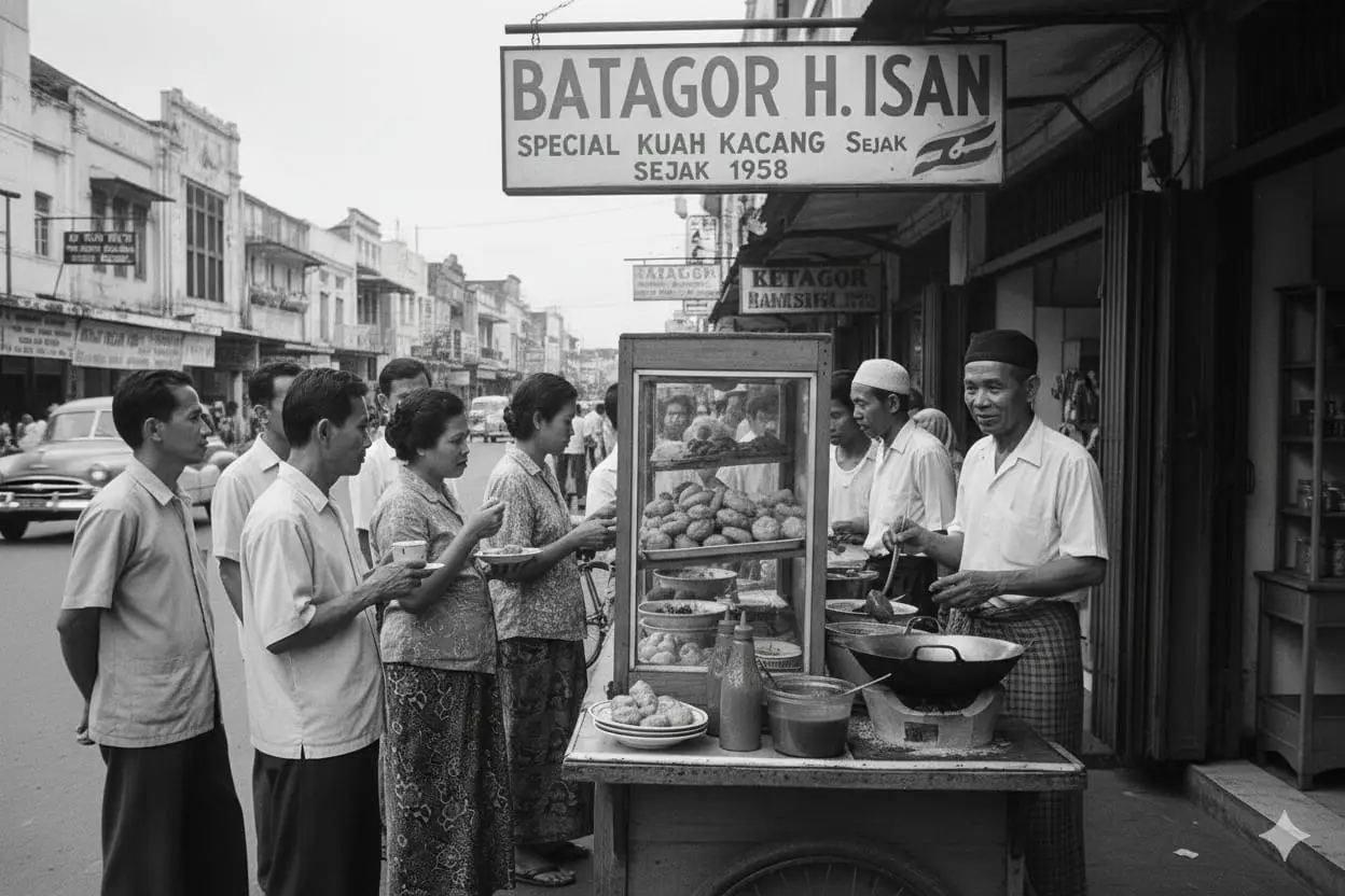 Tanpa pemuda asal Purwokerto yang merantau ke Bandung, batagor mungkin tidak pernah tercipta. Mang Isan adalah pencipta batagor pertama, hingga menjadi ikon kuliner Bandung. Tak heran Batagor H. Isan disebut pelopor batagor Bandung.#batagor #bandung #jadul #jadulmantul #jajananklasik 