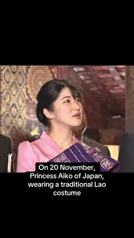 🇱🇦🇯🇵 On 20 November, Princess Aiko of Japan, wearing a traditional Lao costume, visited Luang Prabang as part of her first-ever trip to Laos, touring Xieng Thong Temple and the Royal Palace & National Museum. Having arrived in Laos on 17 November, the princess will remain in the country until 22 November. Her visit coincides with the 70th anniversary of diplomatic relations between Japan and Laos, as well as the 60th anniversary of the arrival of the first Japan International Cooperation Agency (JICA) volunteers. During her stay, she met with senior officials, including President Thongloun Sisoulith, Vice President Pany Yathotu, and Prime Minister Sonexay Siphandone. #fyp #foryoupage #trending #usa #viralvideo 