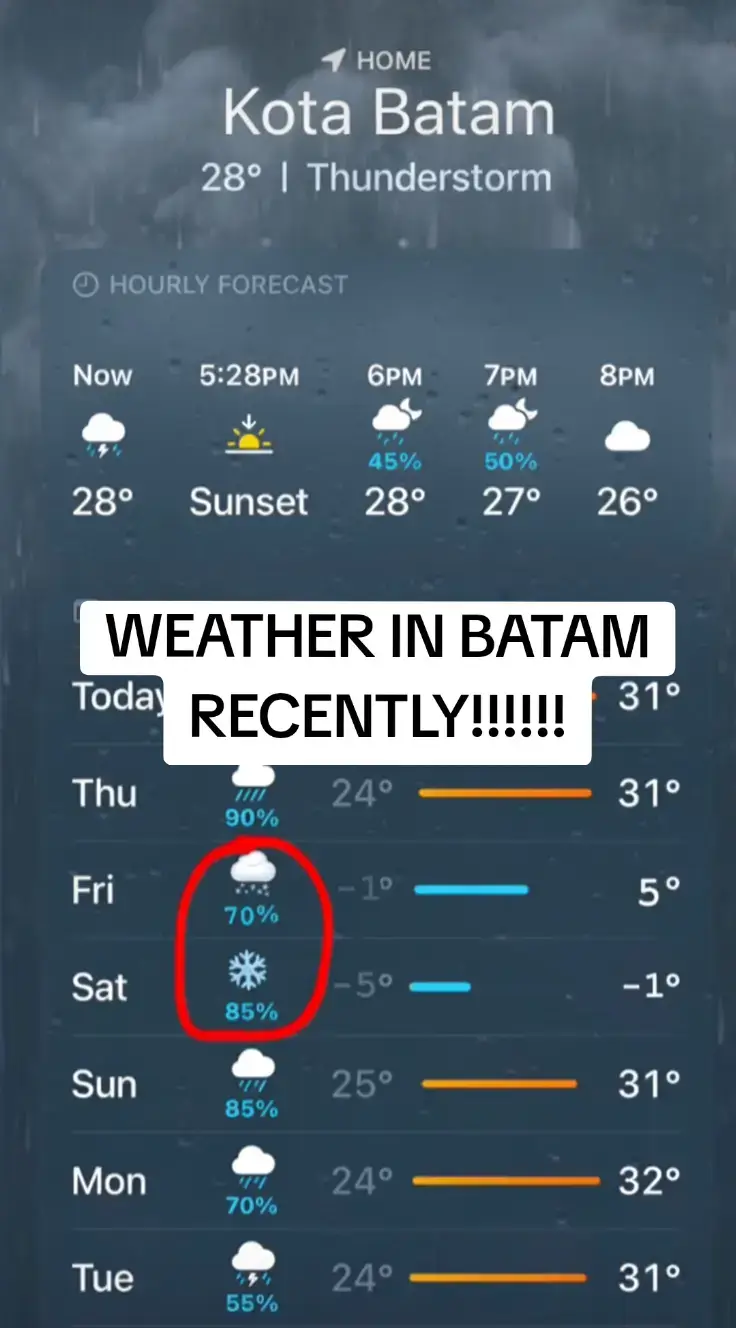 dear Singaporean and Johorean Jom visit Batam, we have snow here🥰. . #batuaji #batam 