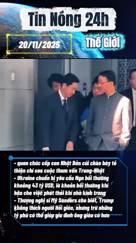 Tin tức nóng quốc tế mới nhất vào tối ngày 20/11. #tiktoknews #tintuc24h #tinnong24h #tintucquocte #fyp