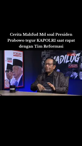 Mahfud md membocorkan pembicaraan yang terjadi saat rapat tim reformasi polri. #prabowo #mahfudmd
