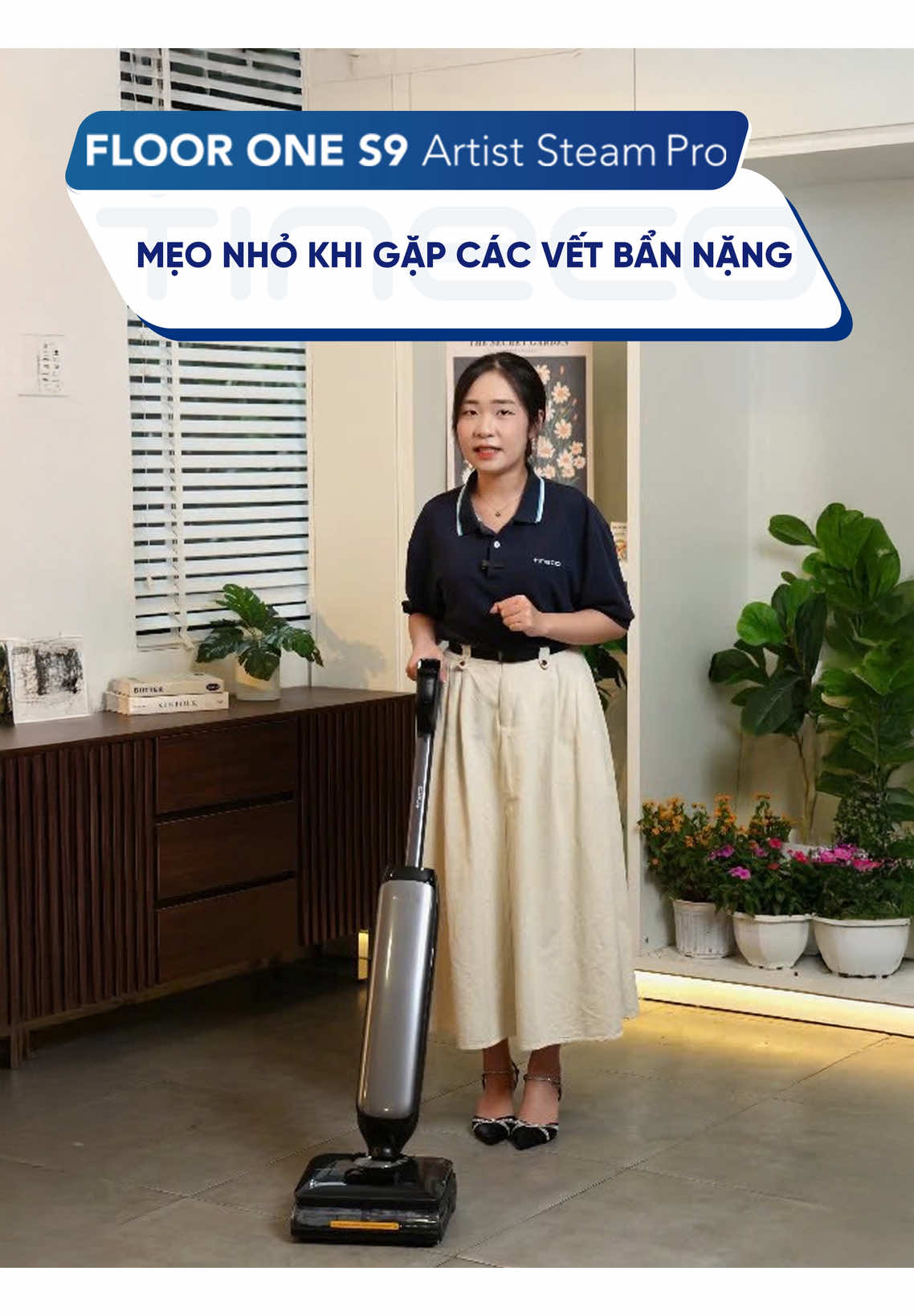 Mách anh chị mẹo nhỏ khi gặp các vết bẩn nặng là sử dụng Tineco Floor One S9 Artist Steam Pro #NewArrivalWeek #ThayLaThichPickLaTrend #tinecovietnam #hoplongecommerce #S9ArtistSteamPro