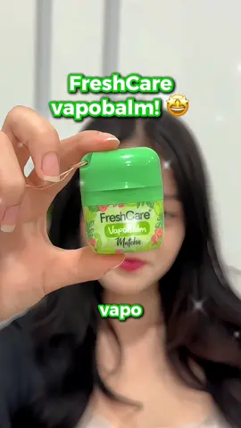 Vapobalm nih! yang belum punya checkout di keranjang kuning sekarang ya! 🍵  #freshcarepilihanku #freshcarevapobalm #freshcarevapobalmmatcha #fyp #fypage 