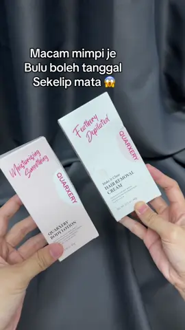 Nak bebas bulu beli je hair remover cream dari #quarxeryhairremovalcream 🔥🔥