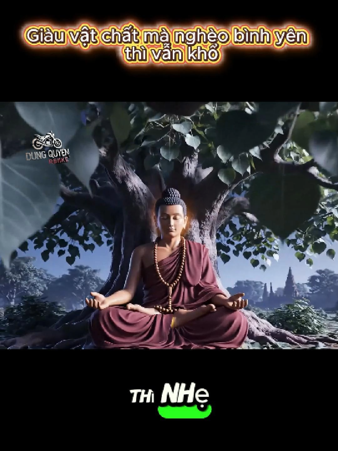 Giàu vật chất mà nghèo bình yên – thì vẫn khổ. #ducphatthichca #cuocdoiducphat #phatgiao #hanhtrinhgiacngo #chandungtamdinh