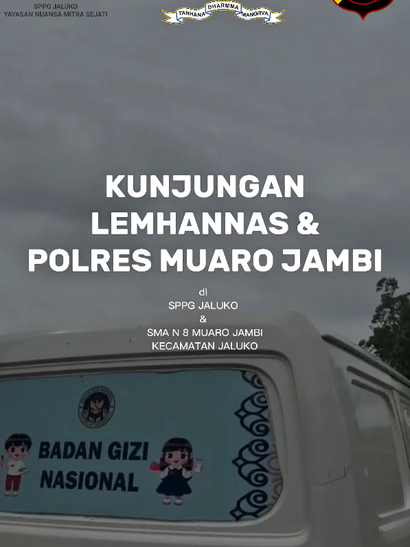 “Sinergi pemerintah dan kepolisian dalam mendukung Makan Bergizi Gratis menjadi bukti nyata kepedulian terhadap tumbuh kembang generasi penerus. Terima kasih Lemhannas dan Polres Muaro Jambi atas Kunjungan di SPPG Jaluko muaro Jambi Serta dukungan dan inspirasinya!” #mbg  #bgn  #fyp #makanbergizigratis  #capcut