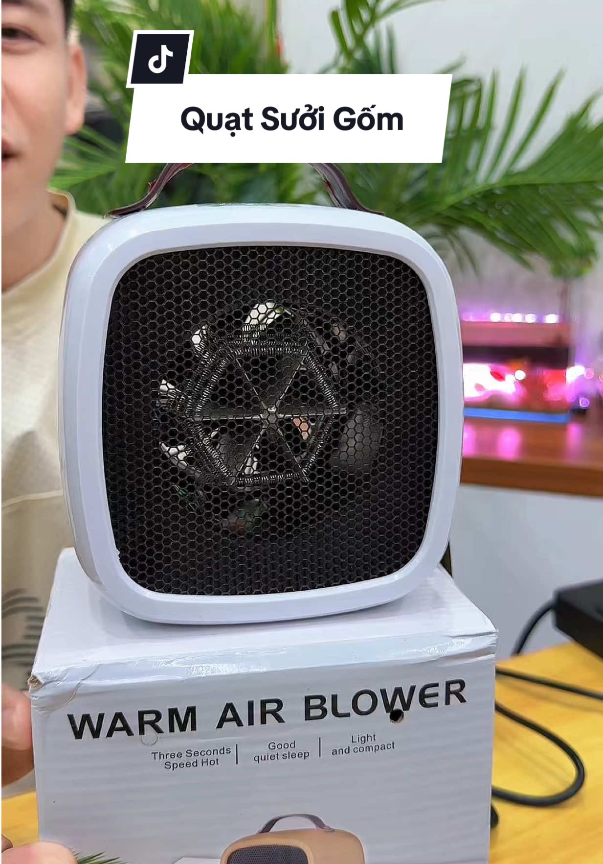 Quạt sưởi gốm #haohomhinh #quatsuoigom 