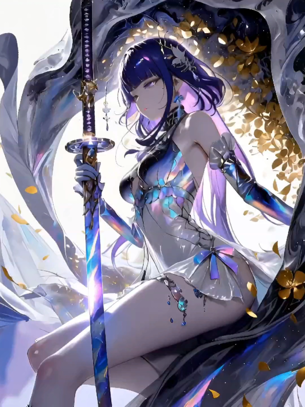 Raiden Shogun Genshin Impact Live Wallpaper #wallpaper #livewallpaper #ghensinimpact #raidenshogun #pc 