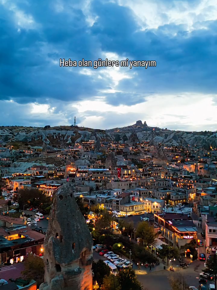 Göreme,da sabaha karşı..  Mert Uslu,dan alıntı.