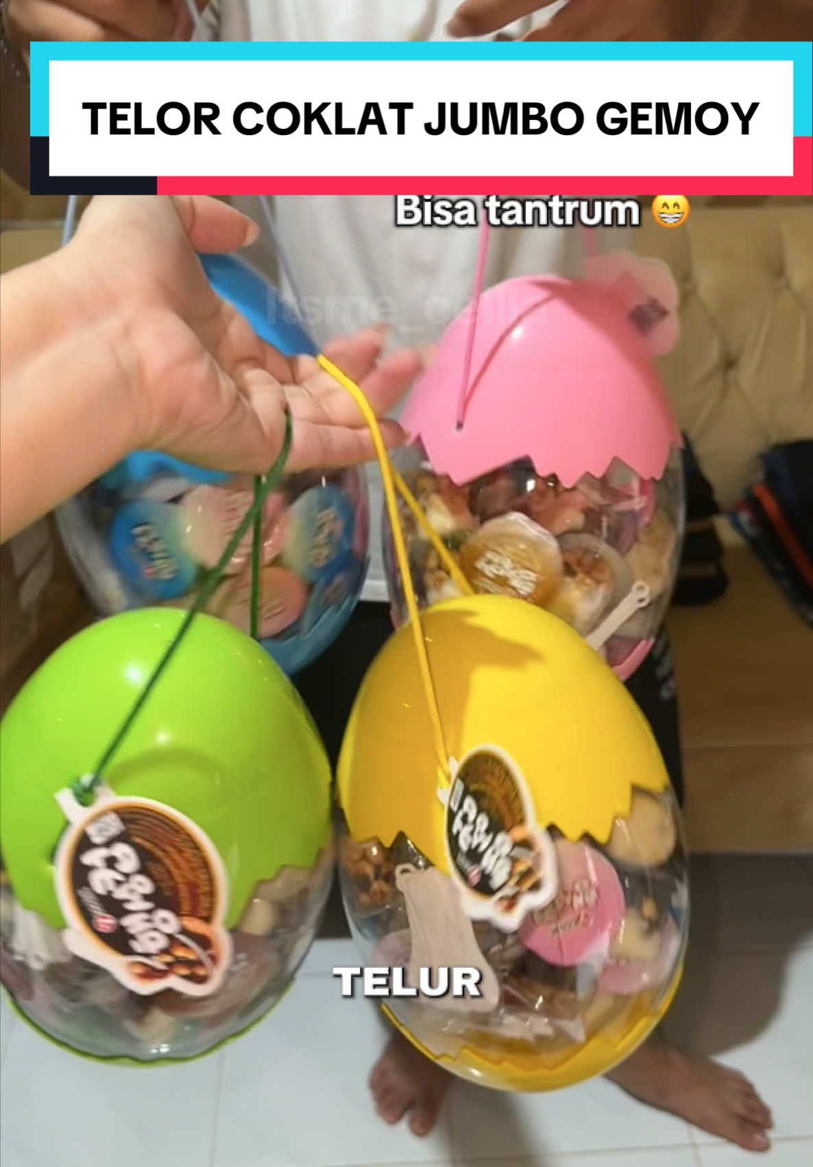 Gemes poll jadi banyak warna hihi 7cosia lucky egg chocolate banyak pilihan warna jadi ide hampers dan cemilan lebaran #7cosialuckyeggchocolate #idehampers #cemilanlebaran #coklattelorjumbo #jajananviral 