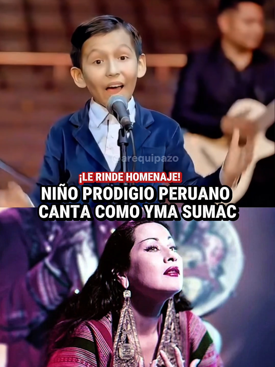 ¡Orgullo peruano! 🇵🇪 Benjamin Velasquez es un niño prodigio que ha deslumbrado al mundo con su increíble registro vocal y que ahora le rinde homenaje a la legendaria Yma Sumac con esta versión de Vírgenes del Sol.  #ymasumac #orgulloperuano  #niñoprodigio #virgenesdelsol #peru 