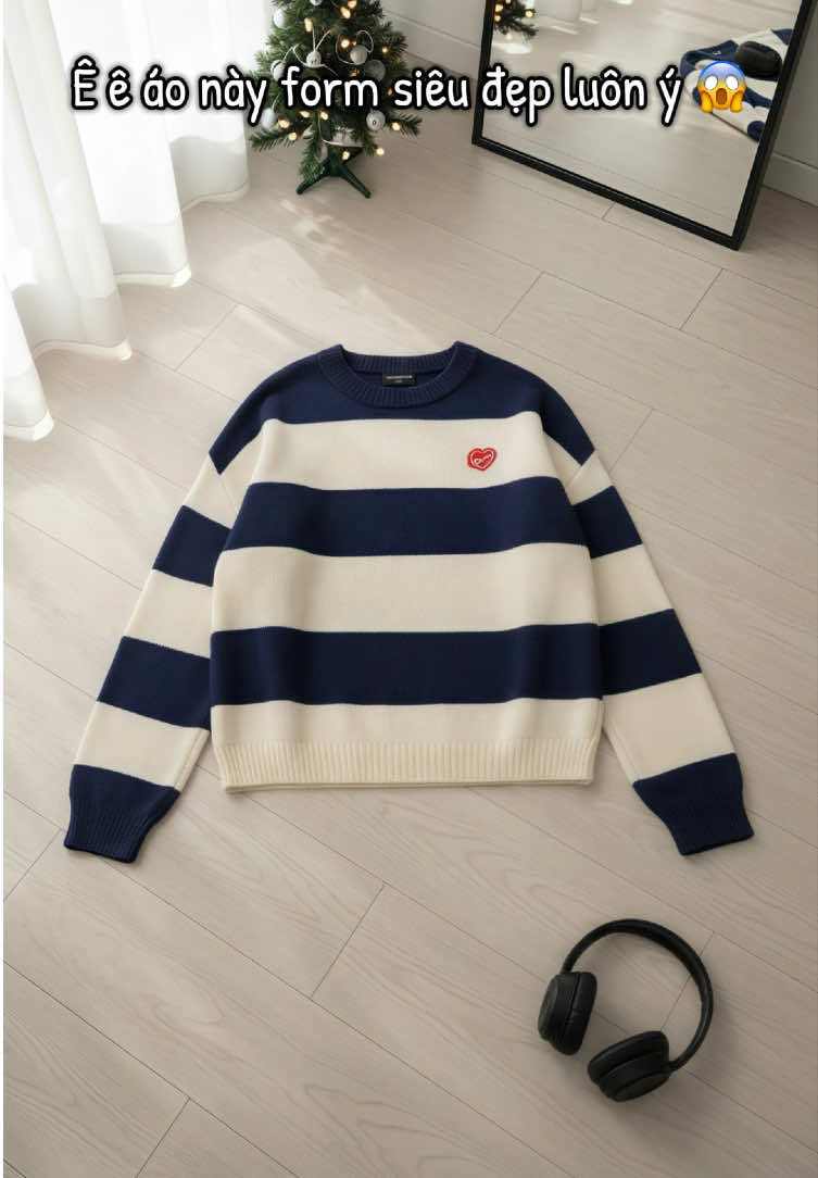 [BẢN NÂNG CẤP] Áo len kẻ thêu logo SHAMELESS CLUB. #aolen #xuhuong 