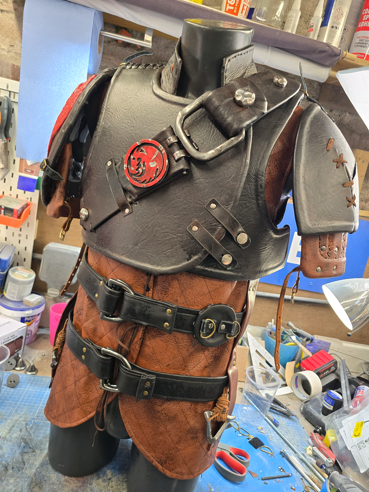Hiccups Costume is going well. _ _ #propmaker #cosplay #httyd #hiccupcosplay #hiccupandtoothless 