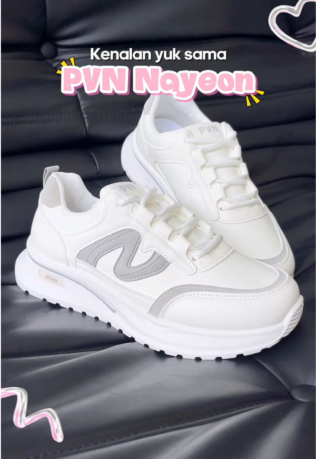 Udah tau sneakers satu ini belum? Cakep dan nyaman polll buat daily! 😋 #spillpvn #pvnnayeon #pvn #sneakers 