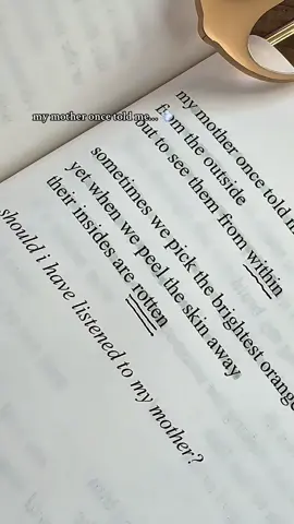 💫 my mother once told me… 📚 Save Me an Orange by Hayley Grace @hayley  grace  #wisdom #lifelessons #innerbeauty #realtalk #thoughts 
