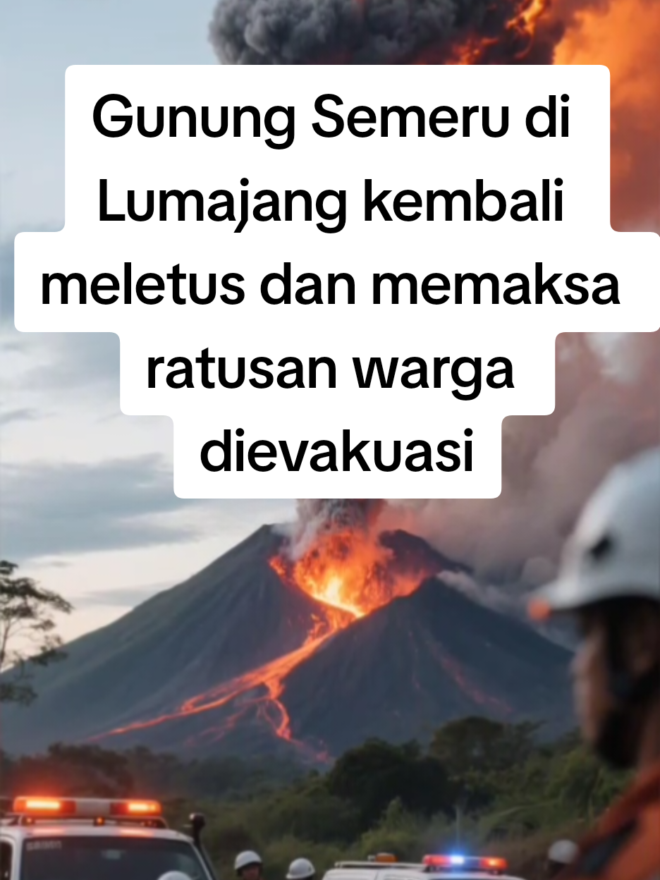 Letusan Gunung Semeru Hari Ini Gunung Semeru di Lumajang kembali meletus dan memaksa ratusan warga dievakuasi. Kolom abu naik tinggi dan awan panas meluncur hingga beberapa kilometer. 178 pendaki yang sempat terjebak berhasil ditemukan dan sedang dievakuasi. Status gunung dinaikkan ke Level IV (Awas) dan zona bahaya diperluas hingga radius 8 km. #beritaviral #SemeruMeletus #SemeruAwas #Lumajang #BencanaHariIni 
