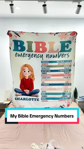 “Life’s emergency number: God’s in my contacts 🙏 A blanket reminder of faith and comfort ❤️