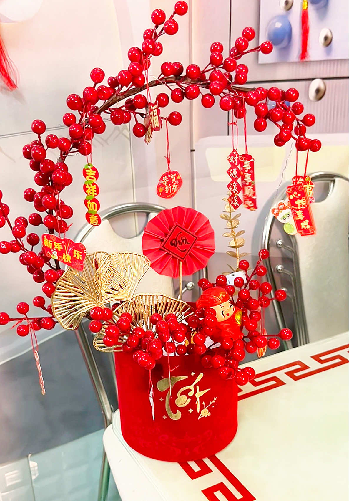 Chậu đào đông trưng tết #chaudaodong #daodongdo #trangtritet #xuhuong #ngoclanhmecutin 