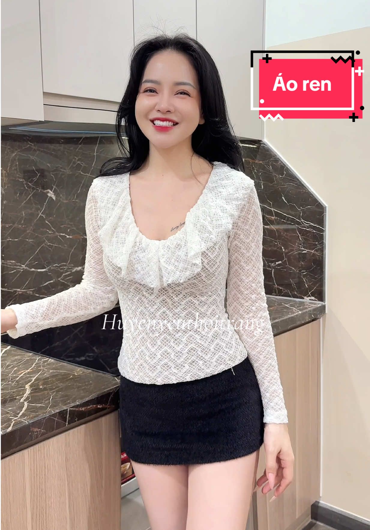 Áo ren xinh #xuhuong #aoxinh 