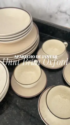 Aparelho de jantar, 20 peças. Aquele básico nada básico né? 😍. #oxford #aparelhodejantaroxford #foryou #ap 