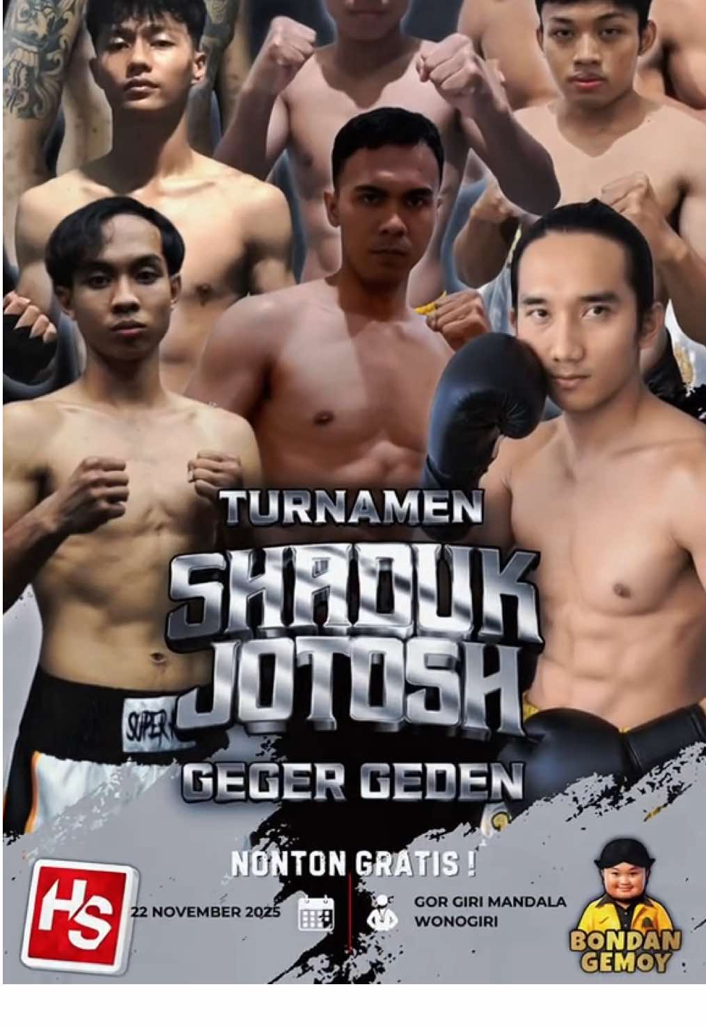8 FIGHTER GROUP B SHADUK JOTOSH GEGER GEDEN , JANGAN LUPA TANGGAL 22 November 2025 di Gor Giri Mandala Wonogiri | HTM : GRATIS !!!