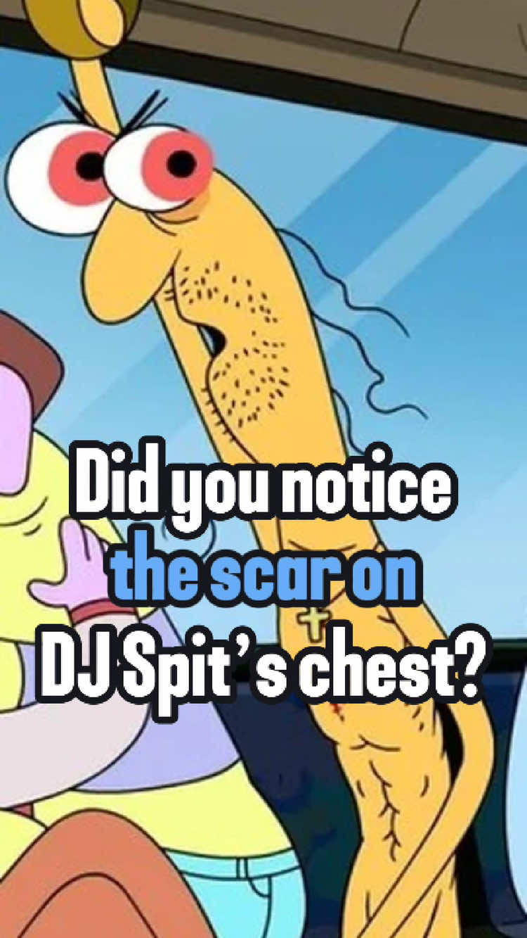 Did you notice the scar on DJ Spit’s chest?#smilingfriends #adultswim #funny #djspit #cartoon 