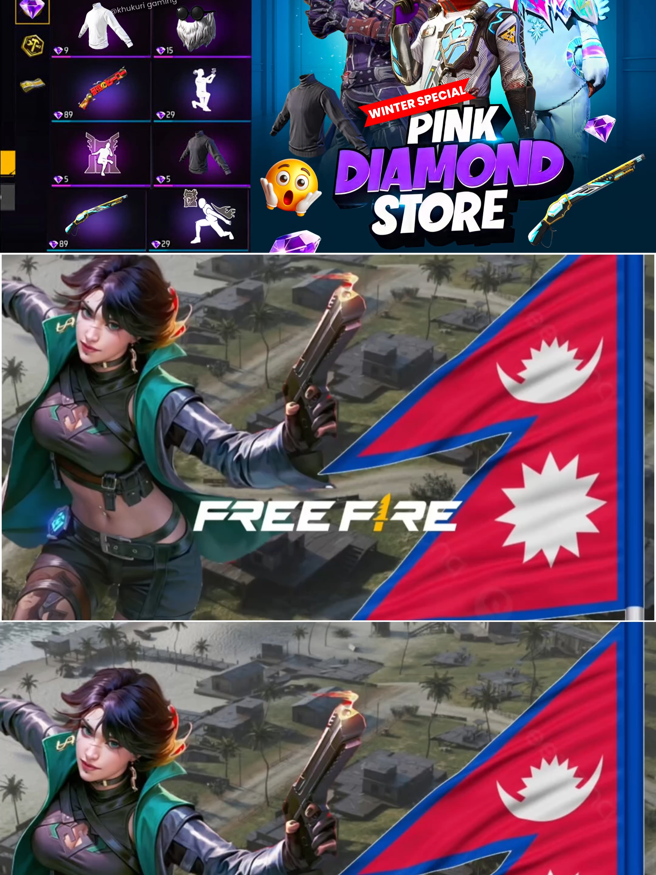 #freefire #freefirenepal #khukurigaming #freefireshorts