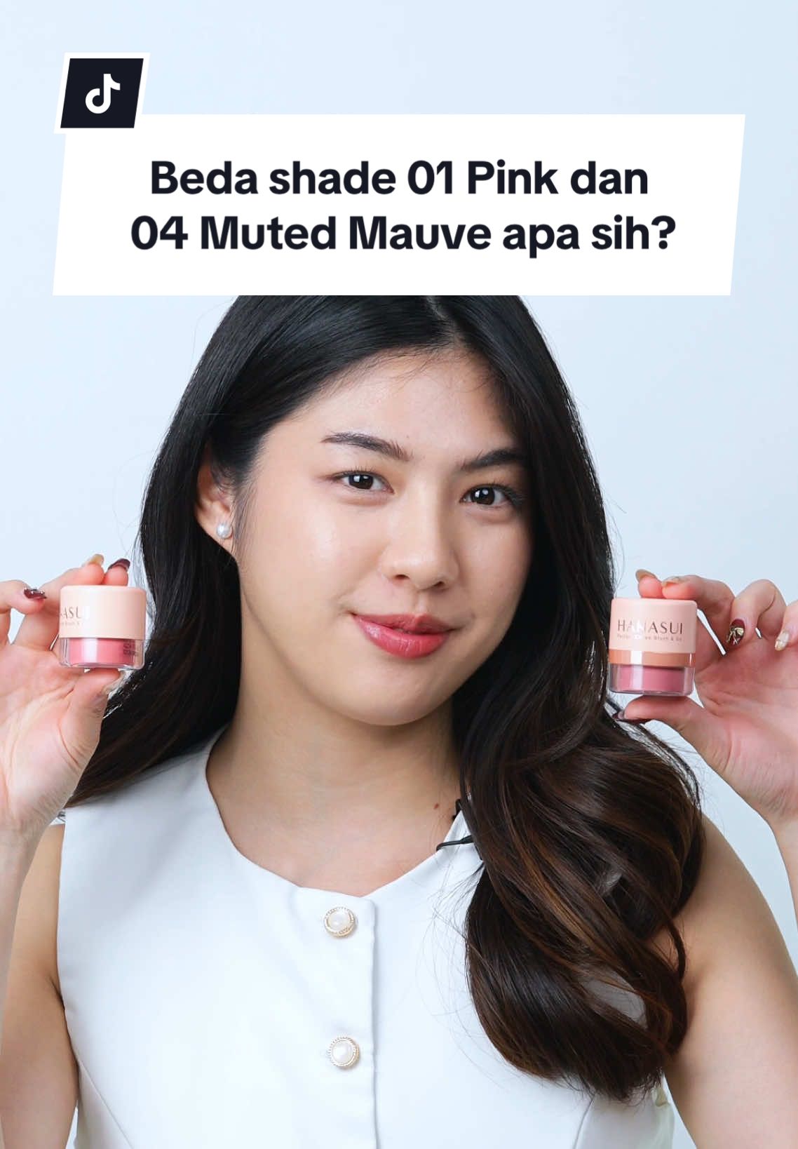 Replying to @_taurusku tonton sampai habis yaaa supaya tau perbedaan shade 01 Pink dan 04 Muted Mauve! 😍💖 Kalau kamu prefer shade Blush on viral yang mana nih?? Komen di bawah yaa! ✨ #Hanasui #HanasuiMakeup #PerfectCheekBlushAndGo 