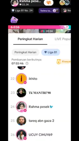 𝐇𝐀𝐍𝐈𝐒 ♠️🐹🐦, terima kasih atas dukungan luar biasa semoga adek sehat selalu makin banyak rezeqinya selalu dilindungi sama Allah swt , makin sukses dalam pekerjaanya dan segera tercapai semua cita citanya aamiin 😭😭🥰 Anda di LIVE saya! Saya akan terus membuat konten LIVE yang lebih baik! @𝐇𝐀𝐍𝐈𝐒 ♠️🐹🐦 #tiktoklive #livehighlights #livegift #meteorshower #partybus 