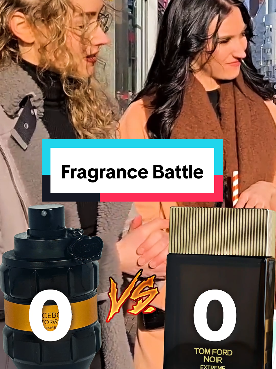 Fragrance Street Battle with Viktor & Rolf Spicebomb Extreme VS Tom Ford Noir Extreme #fragranceformen #curlyfragrance #cologne #perfumetiktok #fragrance 