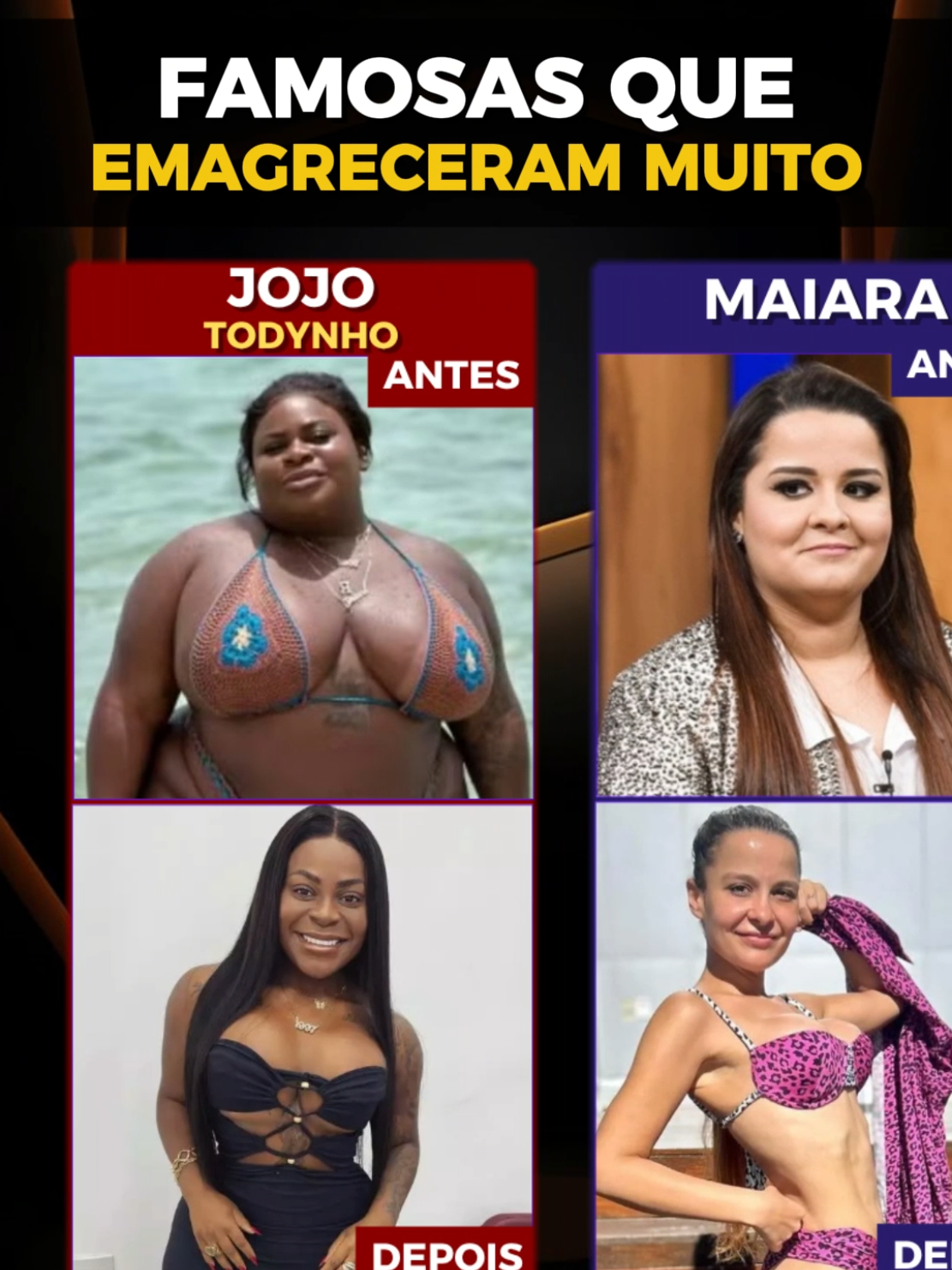 Famosas que emagreceram muito #famosas #cantoras #maiaraemaraisa #sertanejo #fama 