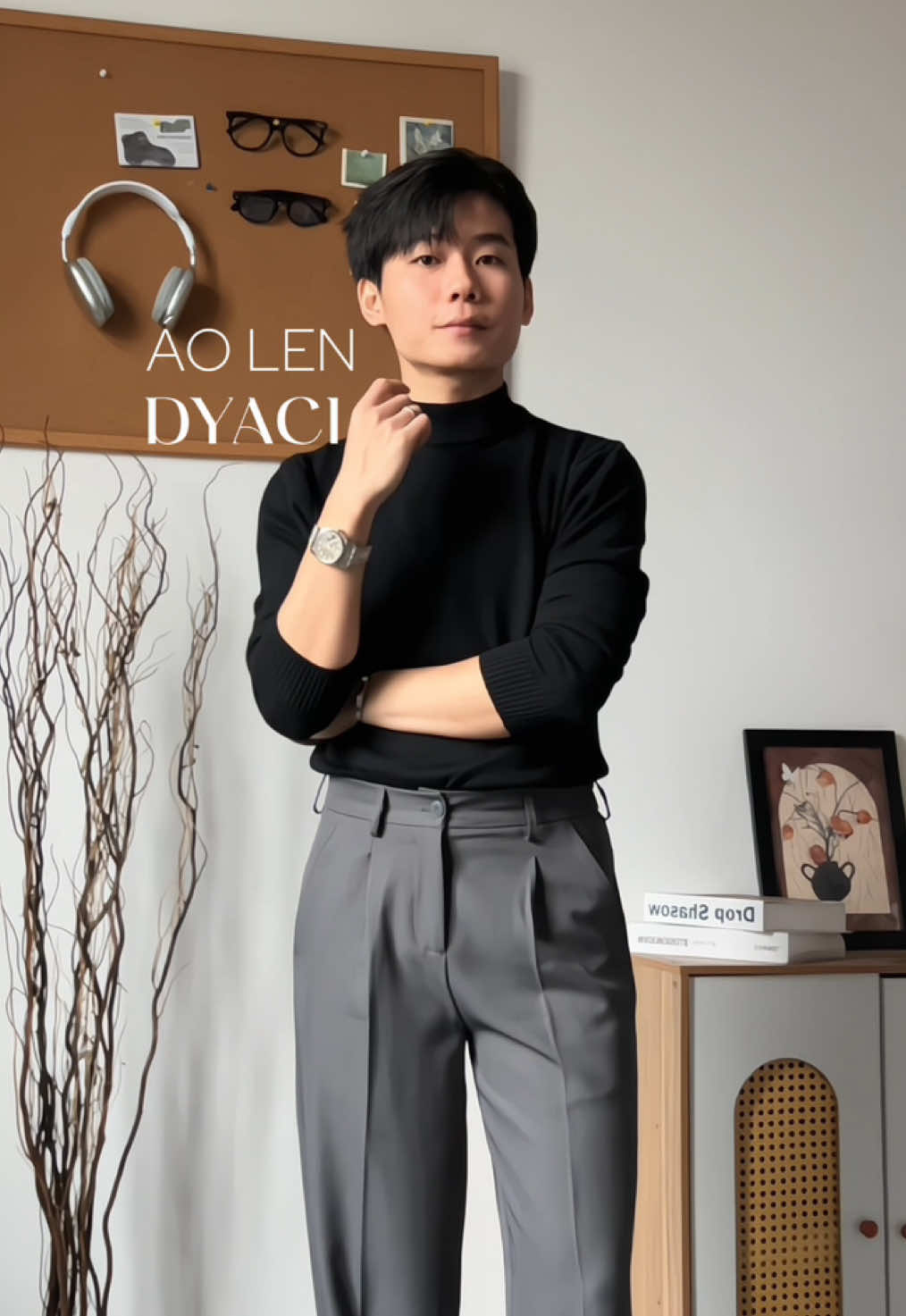 Áo len cổ 3 phân đúng chân ái mùa đông luôn ae, mặc bên trong áo khoác sieu đẹp 😚 #reviewlamdep #aolen #aolenco3phan #viethungm7 