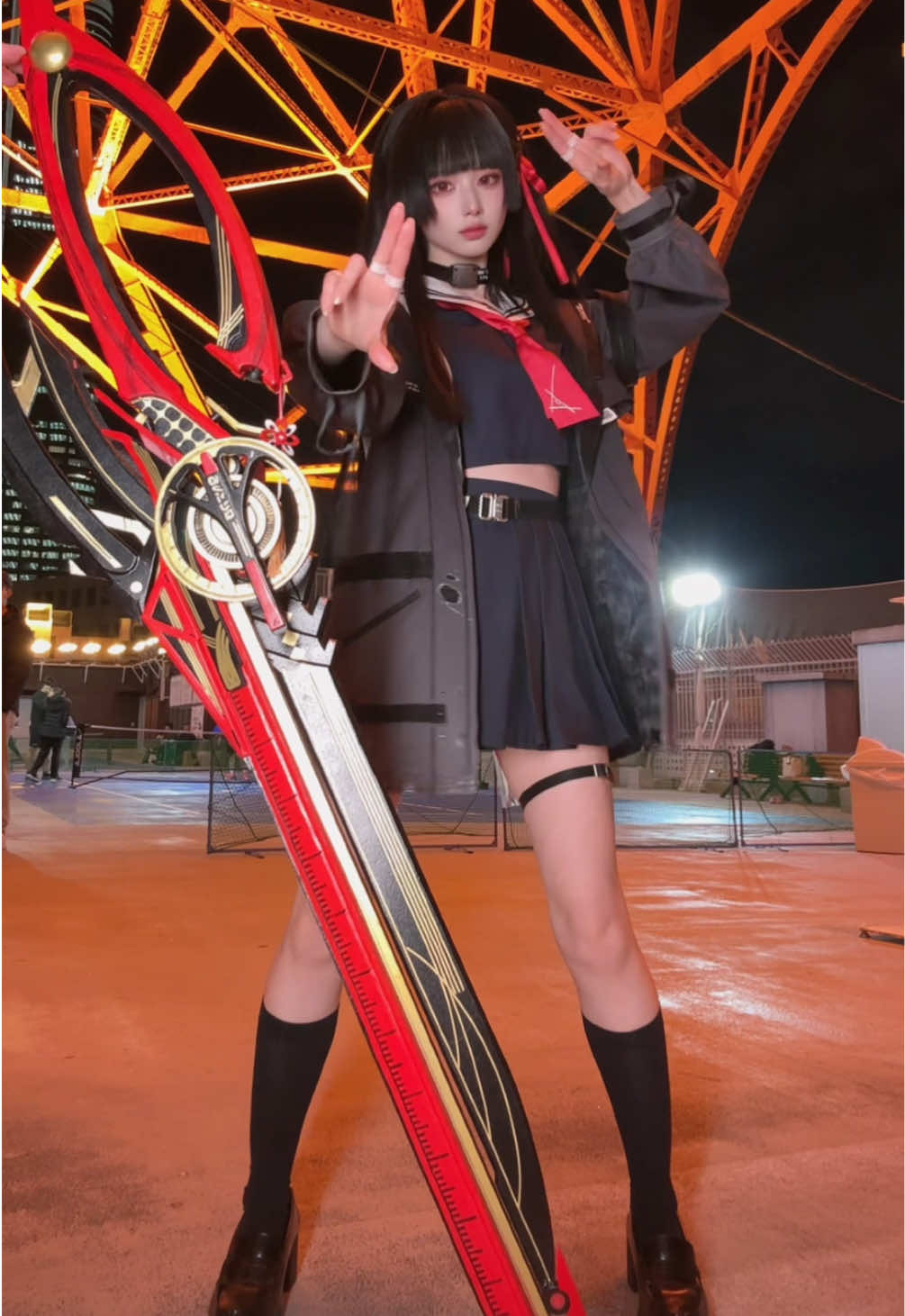 千咲で踊ってみた #鳴潮 #千咲 #wutheringwaves #踊ってみた #cosplay 