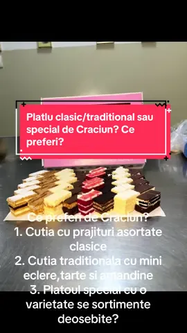 Craciunul se apropie asa ca noi ne gandim la voi. Asfel ca am facut o selectie la cele mai vandute variante de prajituri ale noastre. Le am pozat si vrem sa ti le aratam si tie. Crezi ca ti-am nimerit gusturile? Noi spunem ca da! 😁😁😁 #premiumdesserts #fărăpremixuri #christmas 