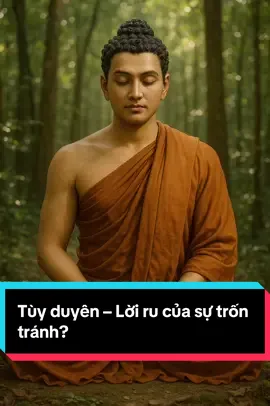 Phật không dạy “vạn sự tùy duyên”, đó không phải trí tuệ. Nhiều người đang dùng nó để che nỗi sợ của chính mình.#TikTokPhatPhap #loiphatday #ChanhPhap #tinhthuc #daophat 