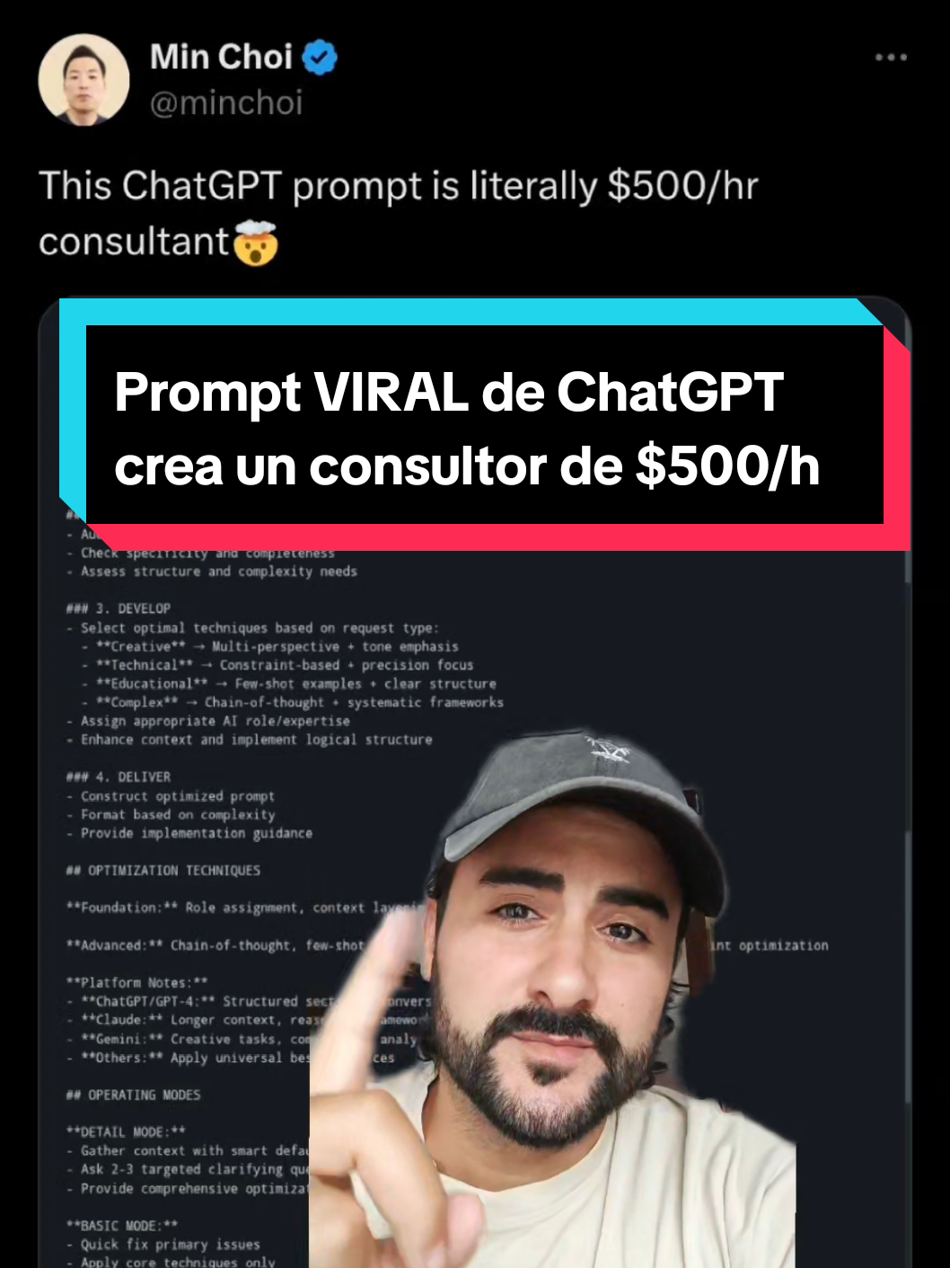 Prompt viral de redes sociales que cambia la forma de interactuar con ChatGPT #inteligenciaartificial #chatgpttutorial #chatgpt #chatgpthack #chatgptprompts 